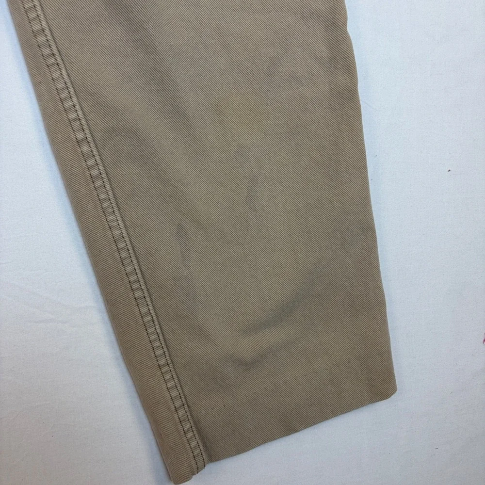 Vintage 90s Levis 555 Relaxed Fit Straight Leg Jeans Tan Khaki USA Mens *33x29*